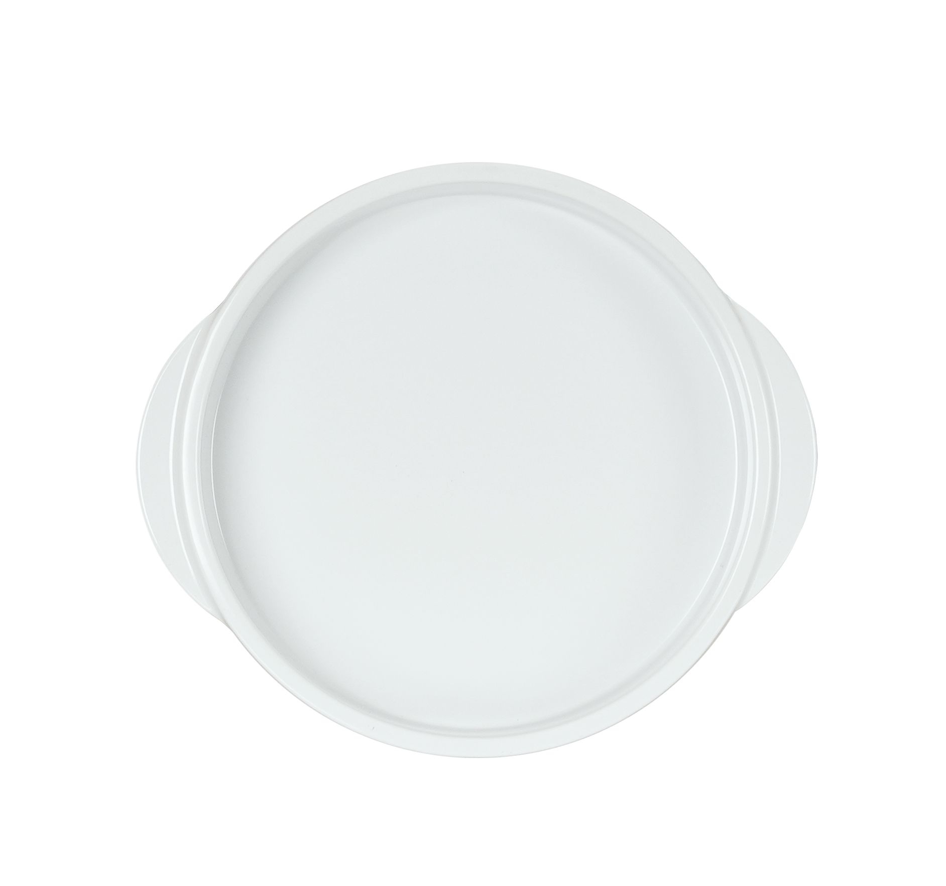Cal Mil Melamine Round White Cocotte, 7 inch Dia. x 1.375 inch Height