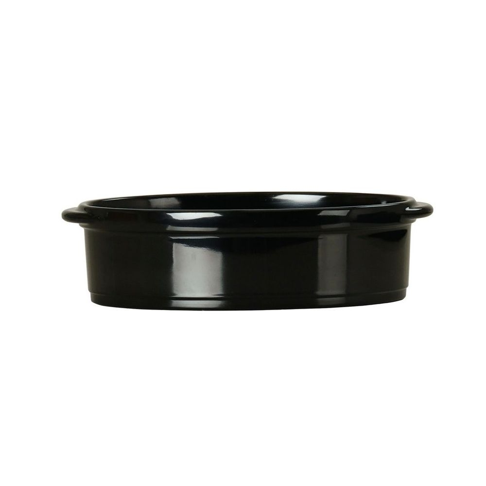 Cal-Mil Melamine Oval Black Cocotte, 7.250 inch Width x 4 inch Depth x 1.75 inch Height