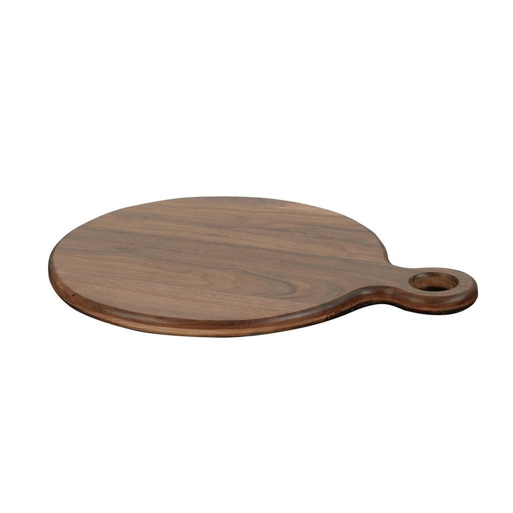 Cal-Mil Sydney Walnut Serving Board, 14 inch Dia. x 0.75 inch Height