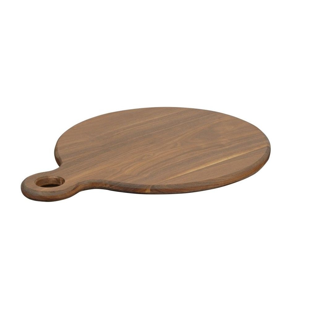 Cal-Mil Sydney Walnut Serving Board, 16 inch Dia. x 0.75 inch Height