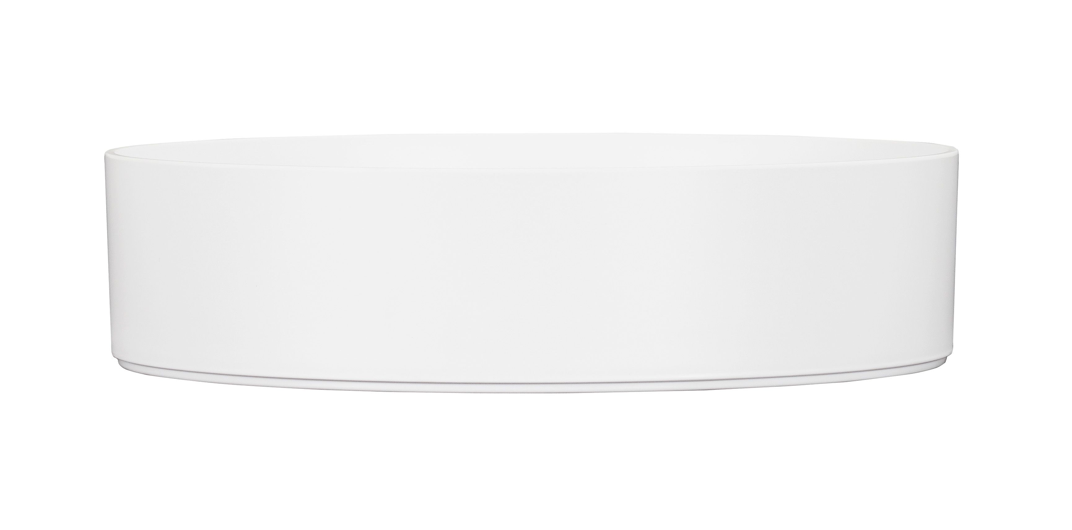 Cal Mil Hudson White Melamine Bowl, 14 inch Dia. X 3.5 inch Height