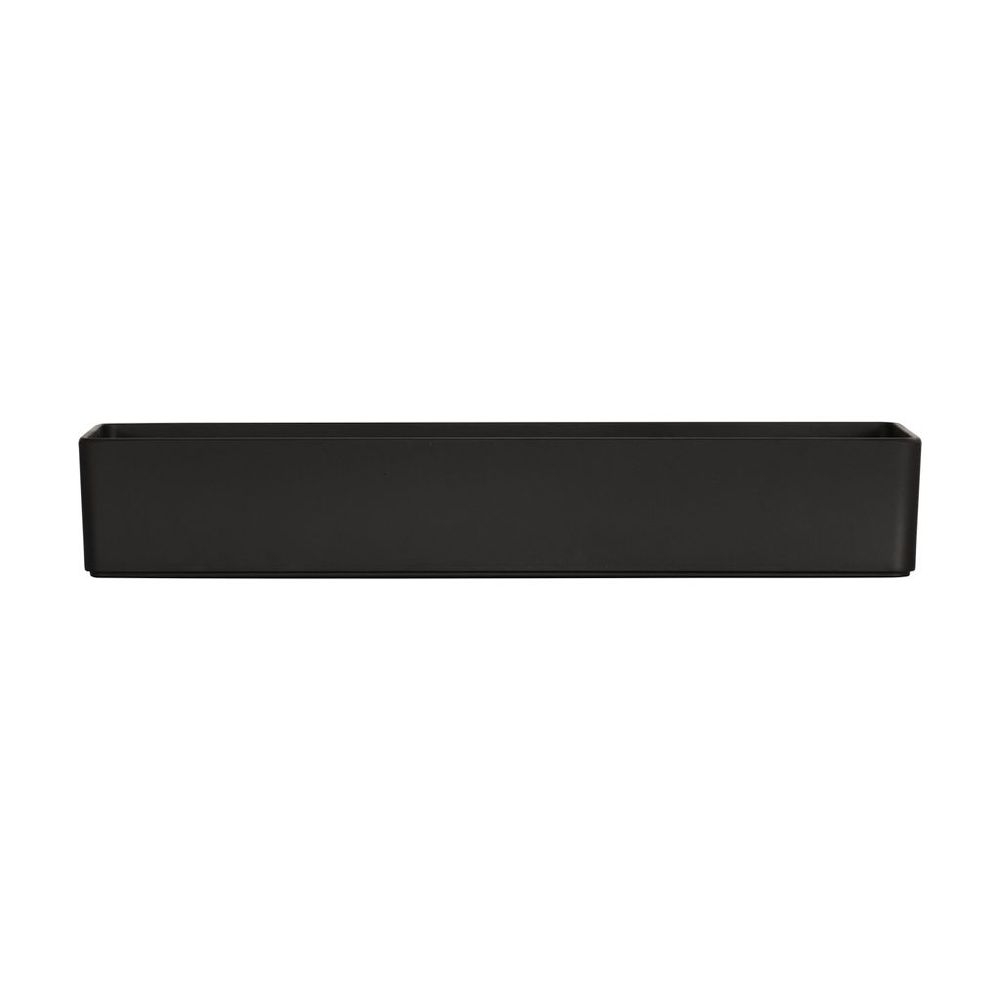 Cal-Mil Hudson Black Rectangle Melamine Bowl, 18 inch Width x 6 inch Depth x 3 inch Height