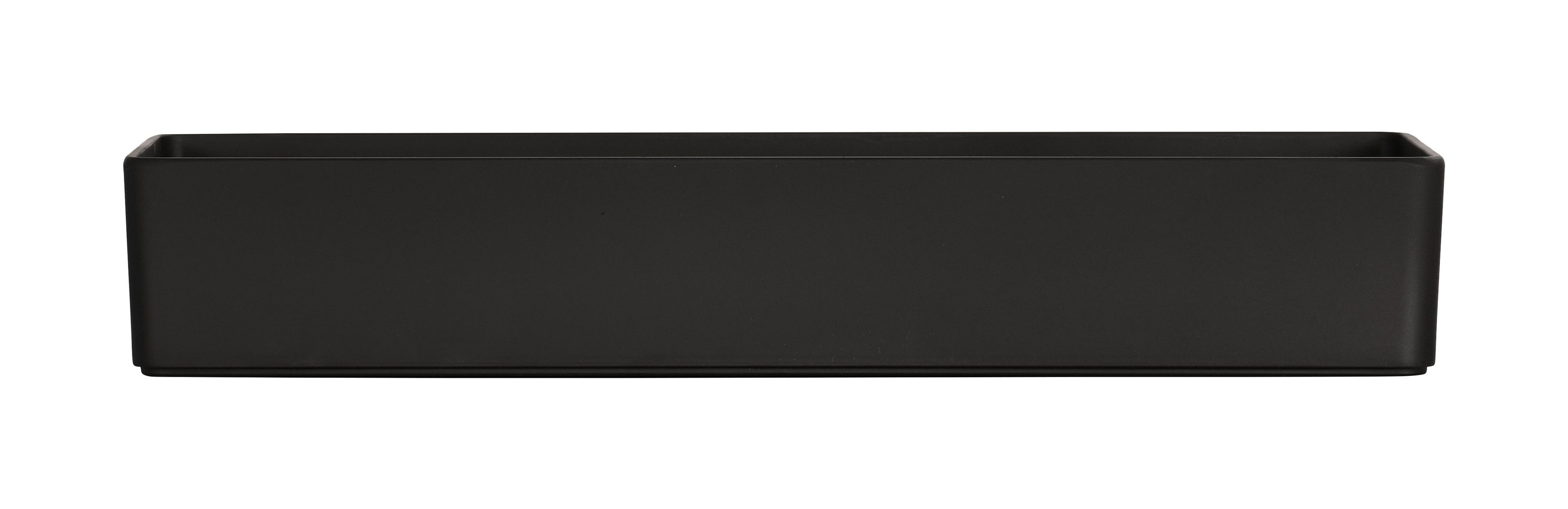 Cal Mil Hudson Black Rectangle Melamine Bowl, 18 inch Width x 6 inch Depth x 3 inch Height