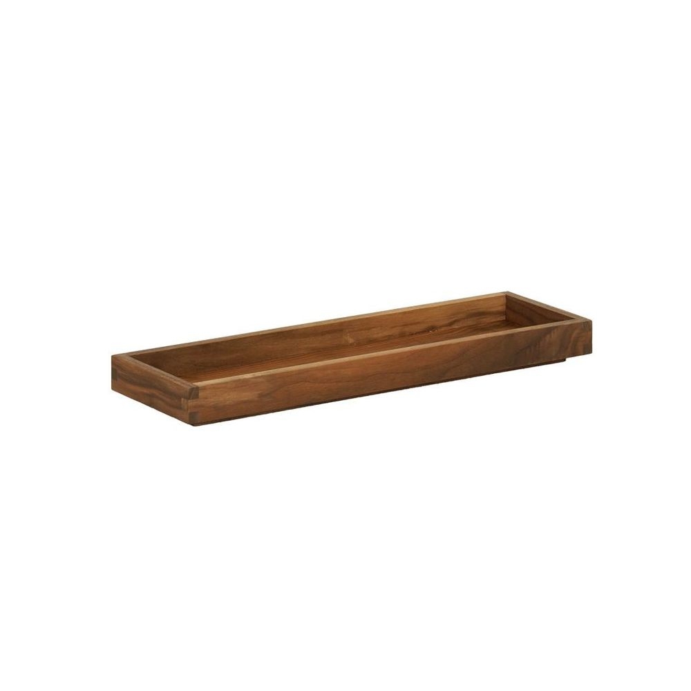 Cal-Mil Sydney Walnut Tray, 20 inch Width x 6 inch Depth x 1.5 inch Height
