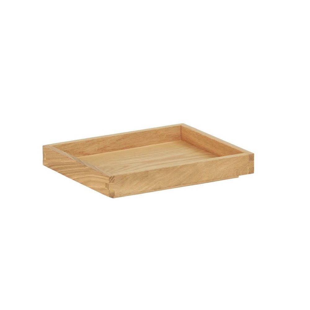 Cal-Mil Sydney Oak Tray, 10 inch Width x 12 inch Depth x 1.5 inch Height