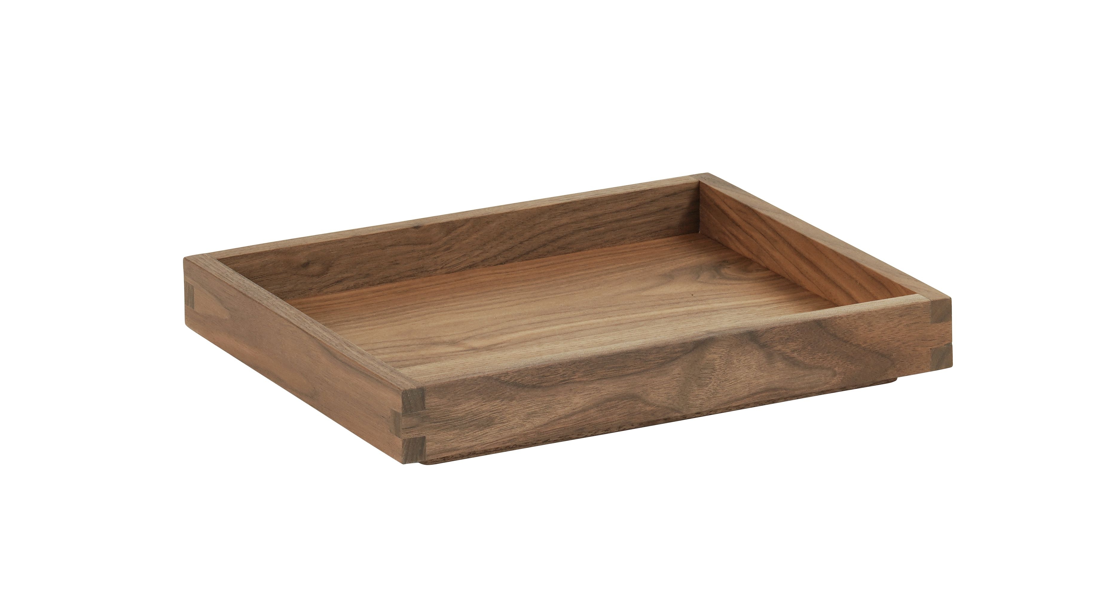 Cal Mil Sydney Walnut Tray, 10 inch Width x 12 inch Depth x 1.5 inch Height