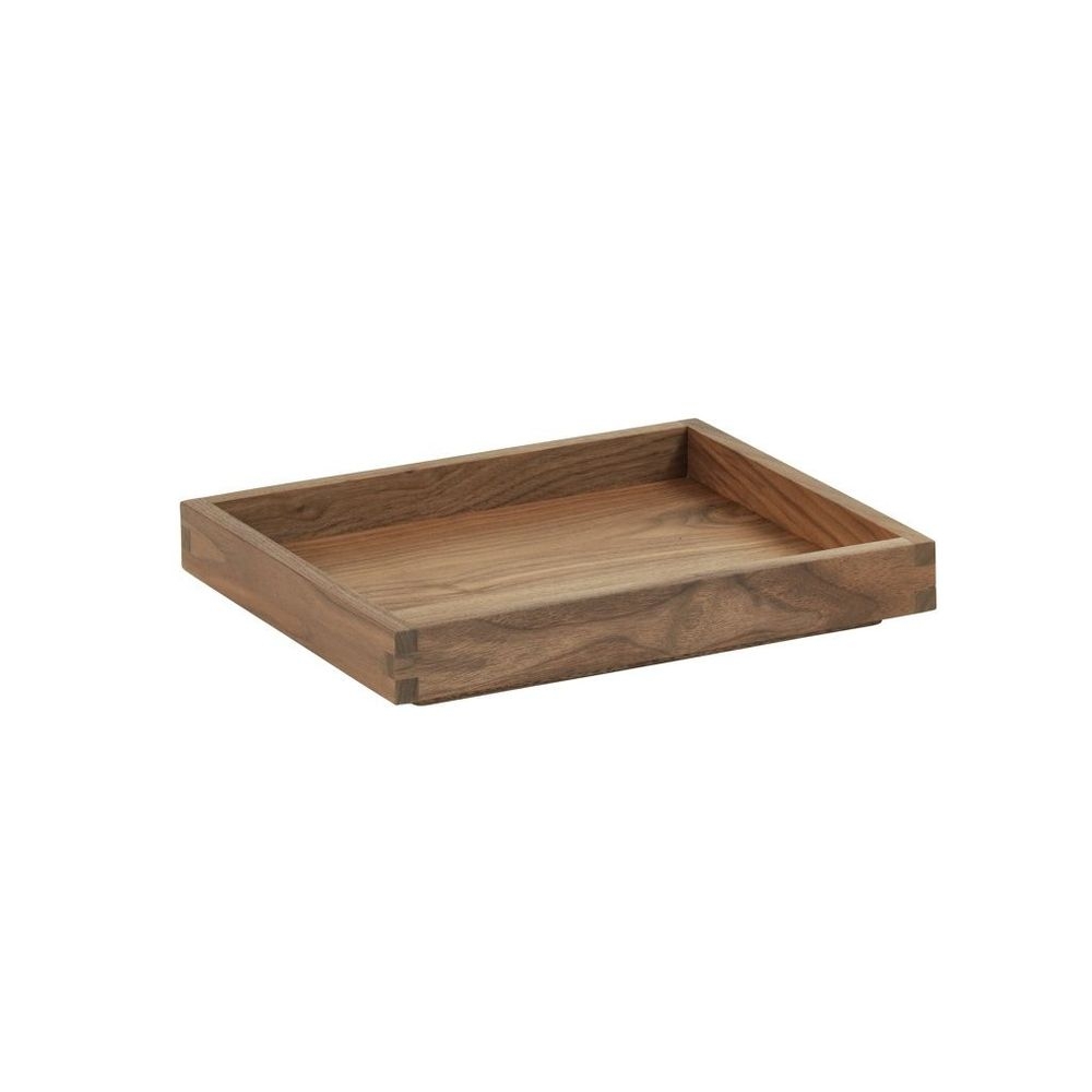 Cal-Mil Sydney Walnut Tray, 10 inch Width x 12 inch Depth x 1.5 inch Height