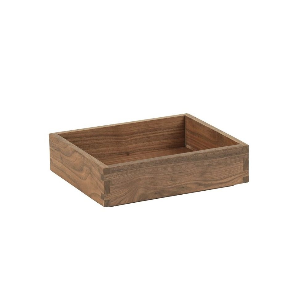 Cal-Mil Sydney Walnut Tray, 10 inch Width x 12 inch Depth x 3 inch Height