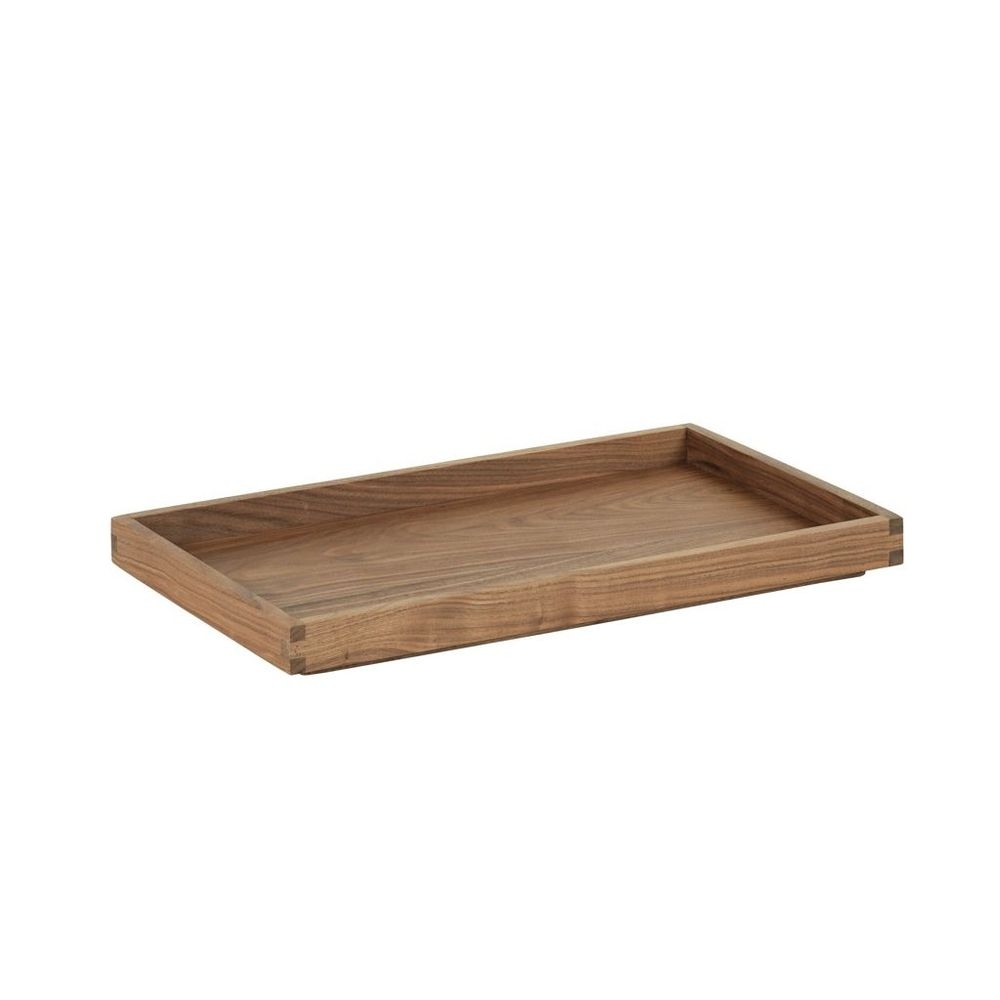 Cal-Mil Sydney Walnut Tray, 12 inch Width x 20 inch Depth x 1.5 inch Height