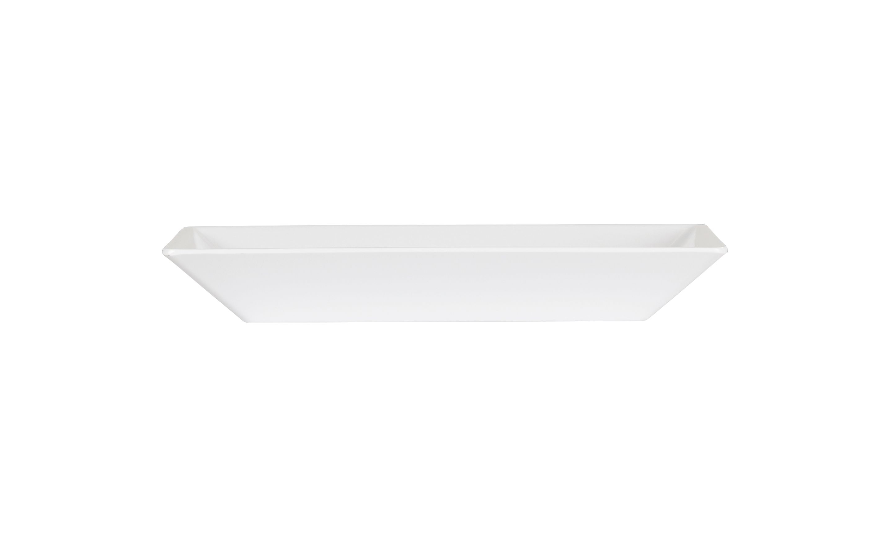 Cal Mil White Square Plate, 10 inch Width x 10 inch Depth x 1.37 inch Height