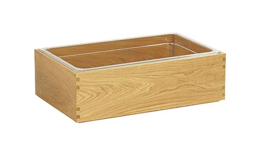 Cal Mil Sydney Oak Ice Housing, 21.25 inch Width x 13.25 inch Depth x 7 inch Height