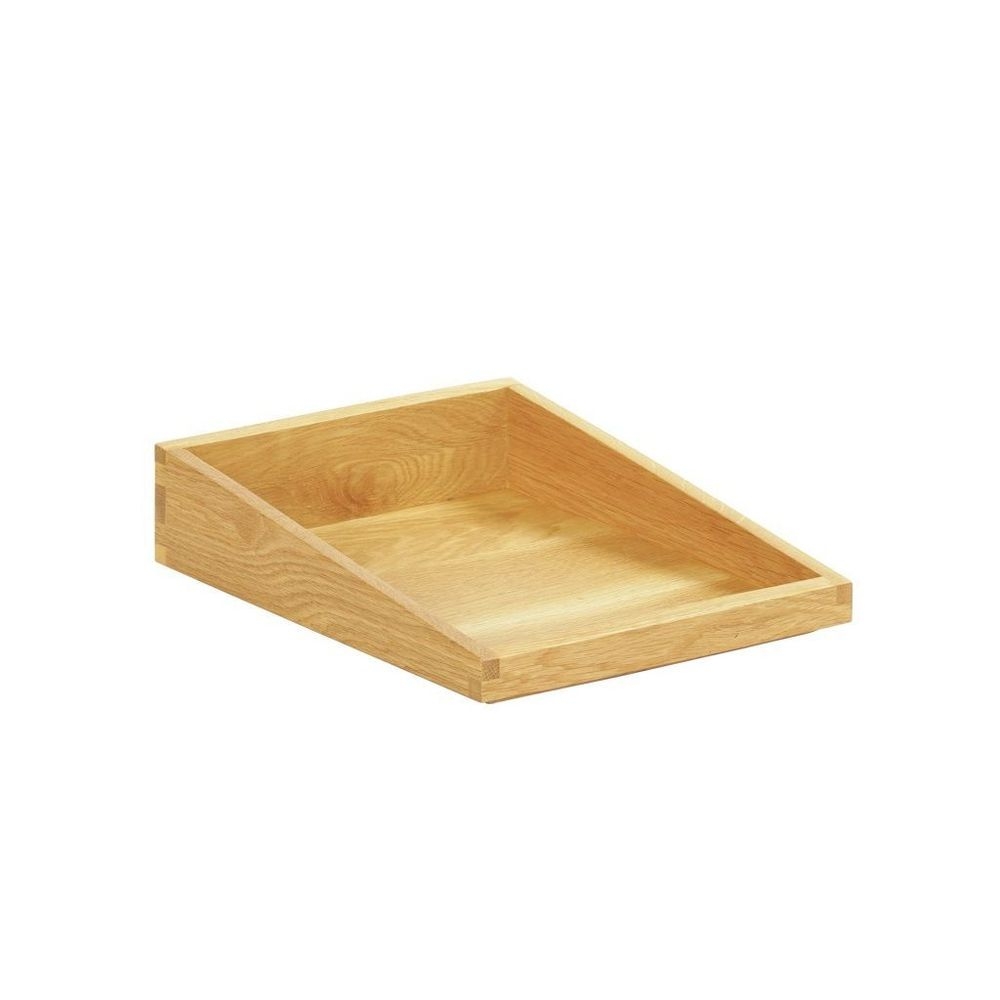 Cal-Mil Sydney Oak Angle Tray, 10 inch Width x 12 inch Depth x 3 inch Height