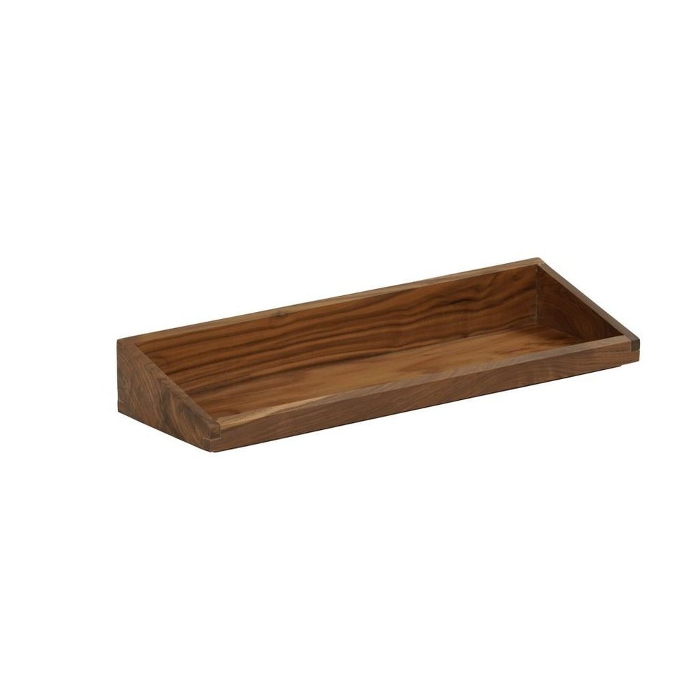 Cal-Mil Sydney Walnut Angle Tray, 6 inch Width x 10 inch Depth x 3 inch Height