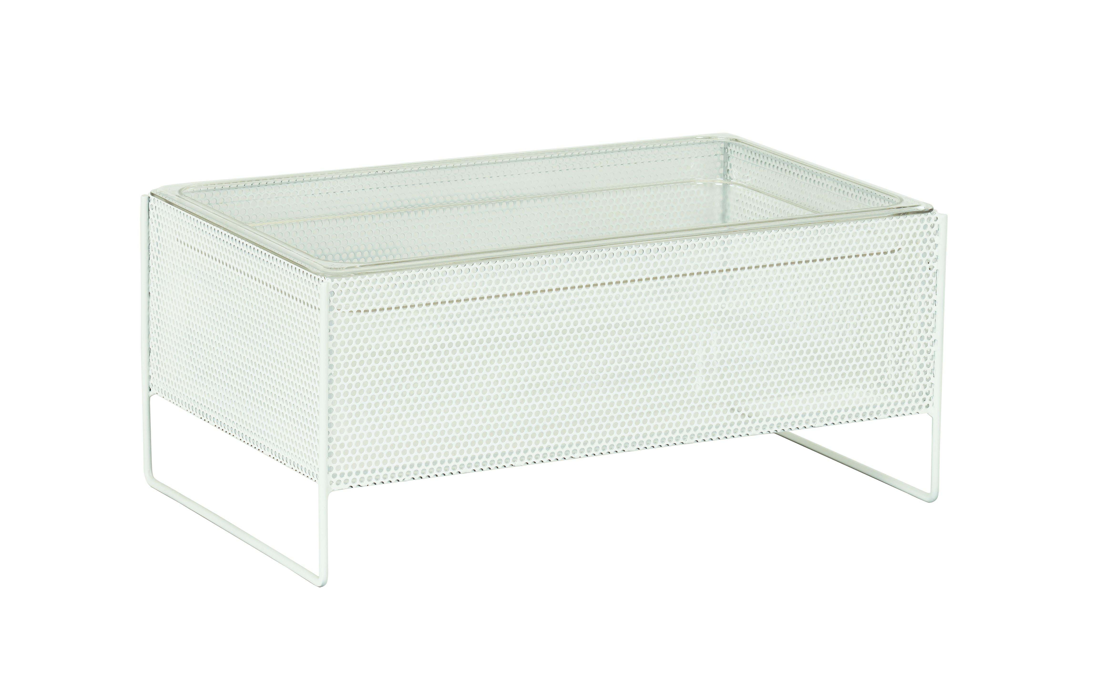 Cal Mil Juno White Ice Box, 21 inch Width x 13 inch Depth x 9 inch Height