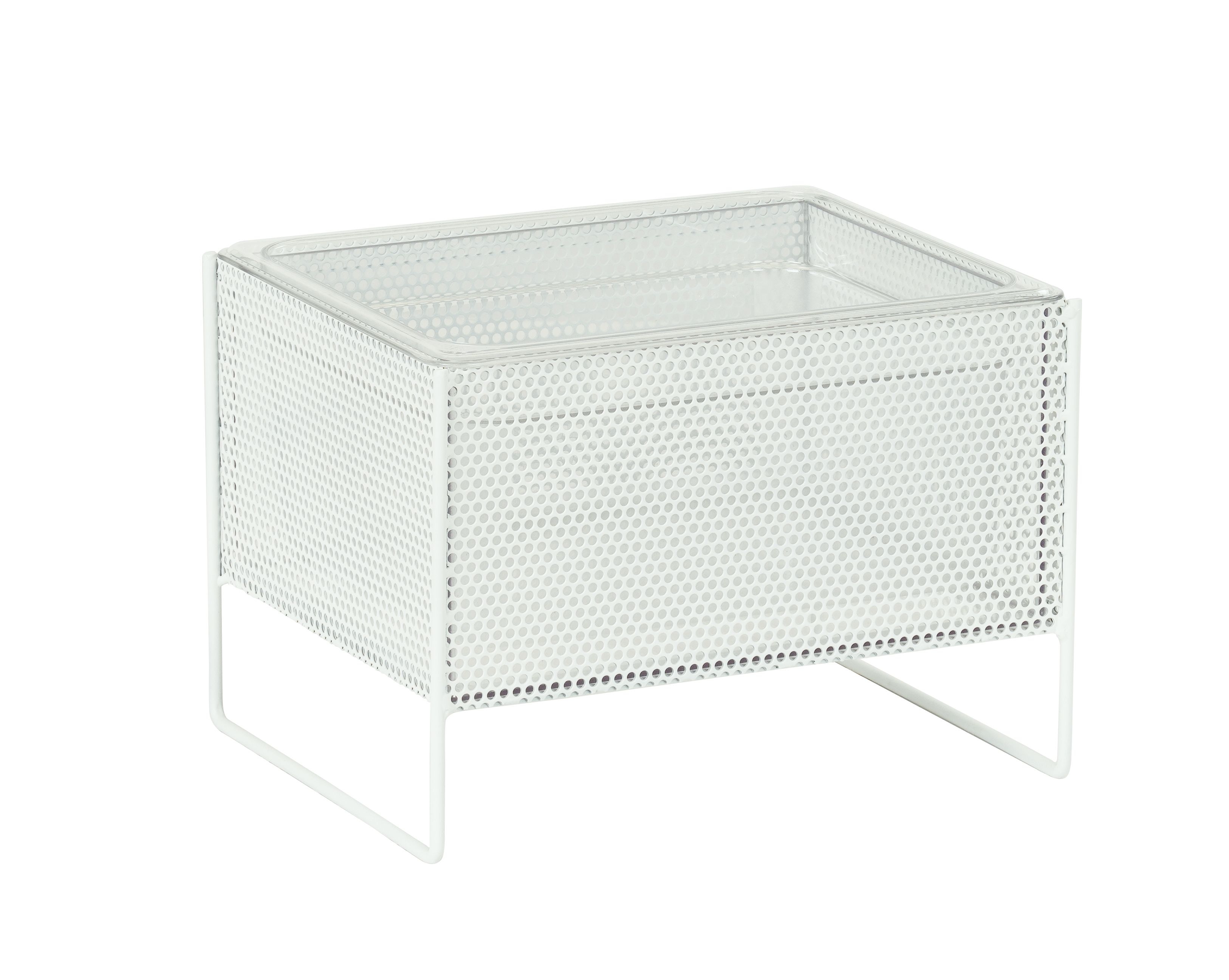 Cal Mil Juno White Ice Box, 13 inch Width x 10 inch Depth x 9.5 inch Height