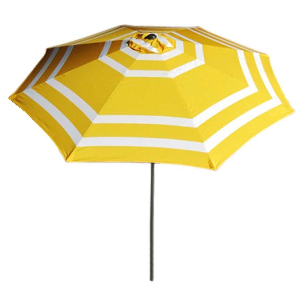 American Maid Yellow Wide Stripe Umbrella, 9 feet -- 4 per case
