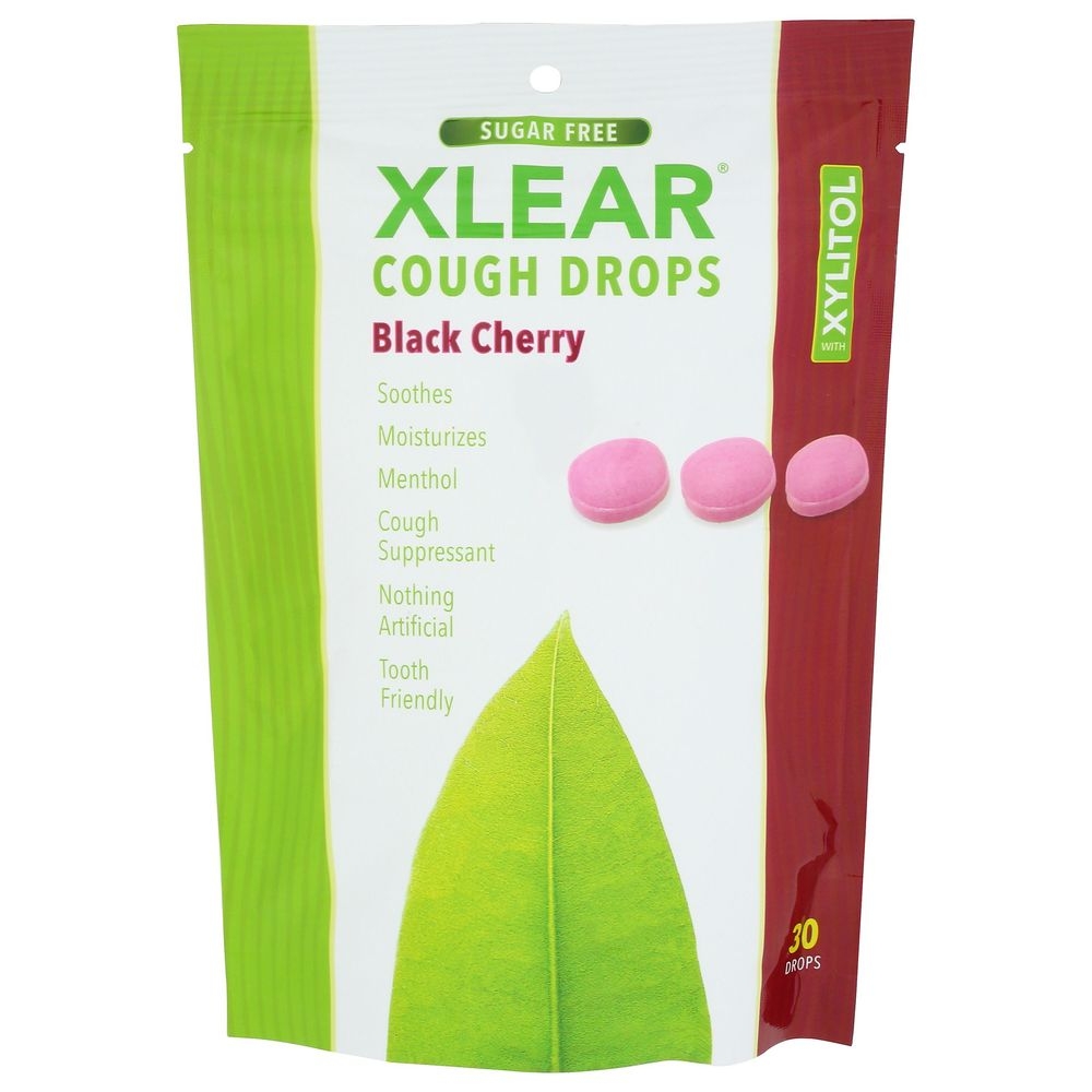 Xlear Black Cherry Cough Drops, 30 count