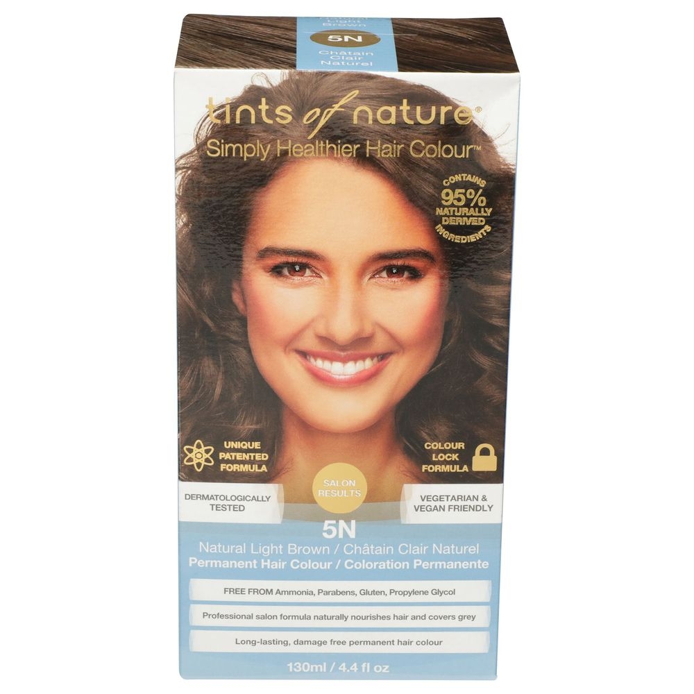 Tints Of Nature 5N Natural Light Brown Permanent Hair Color, 4.4 Fluid Ounce