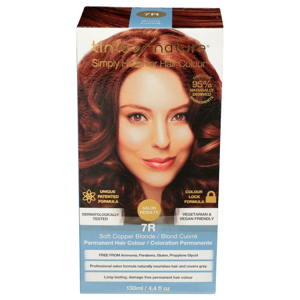 Tints Of Nature 7R Soft Copper Permanent Hair Color, 4.4 Fluid Ounce
