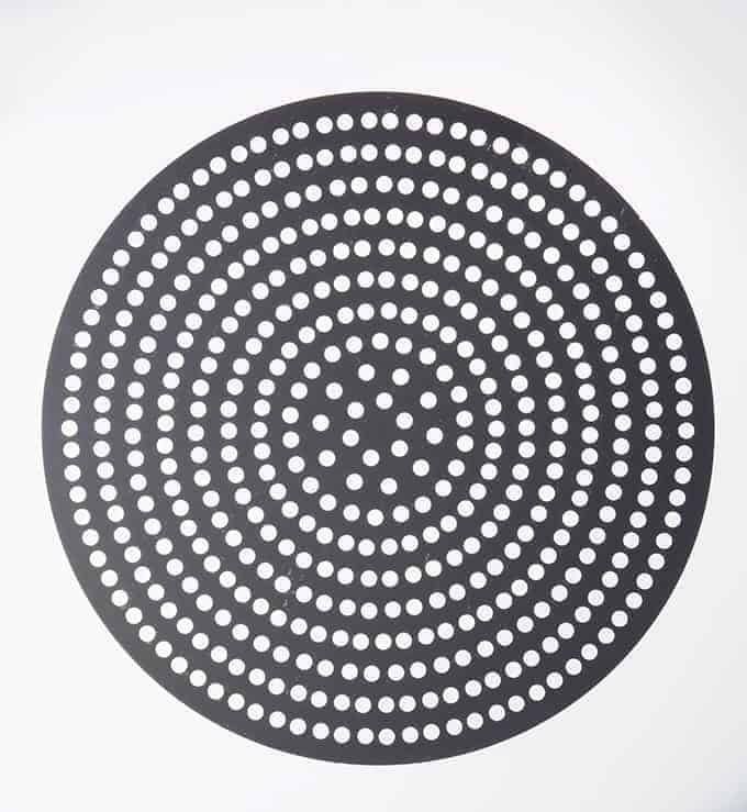 American Metalcraft Hard Coat Anodized Aluminum Super Perforated Disk, 10 inch