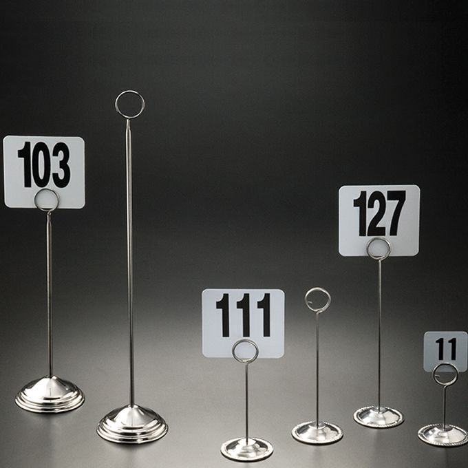 American Metalcraft 12 inch High Deluxe Reservation Stands and Card Holders