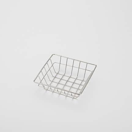 American Metalcraft Stainless Steel Wire Square Grid Basket, 6 x 6 inch