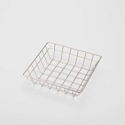American Metalcraft Stainless Steel Wire Square Grid Basket, 8 x 8 inch