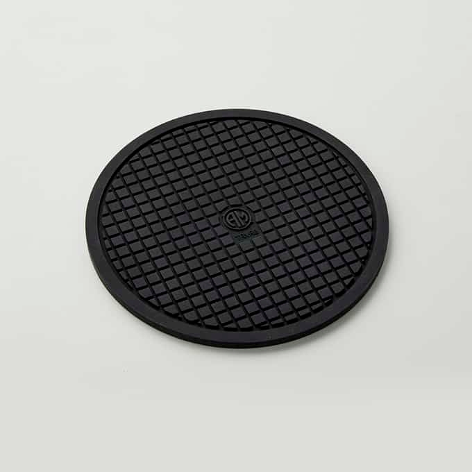 American Metalcraft Silicone Round Black Large Trivet, 8 x 8 inch