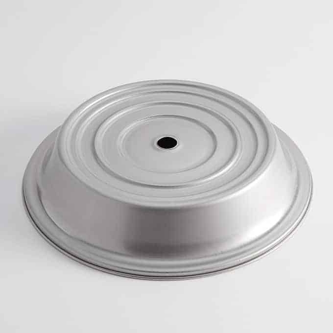 American Metalcraft Round Standard Stocked Stainless Steel Plate Cover for 12 3/16 to 12 9/16 inch Dia Standard Narrow or Wide Foot Plate