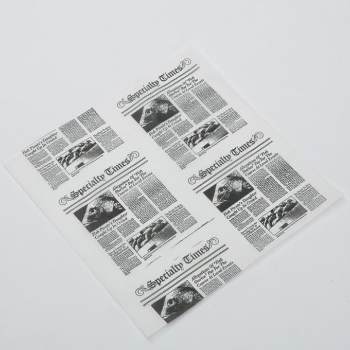 American Metalcraft Coneriffic Newspaper Bleached Grease-Resistant Fry Paper Bag, 7 x 6 inch -- 1 pack per case