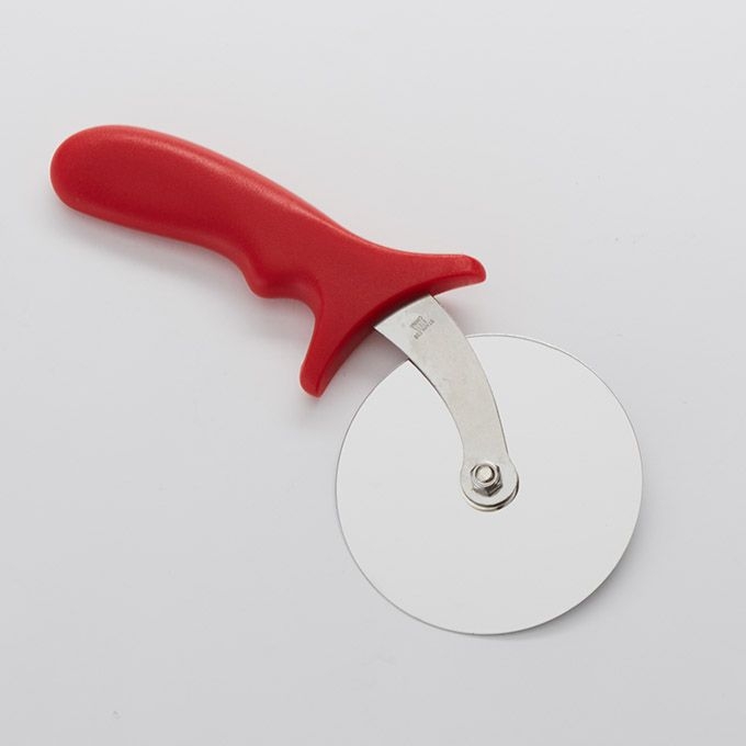 American Metalcraft Red Plastic Handled Pizza Cutter, 4 inch