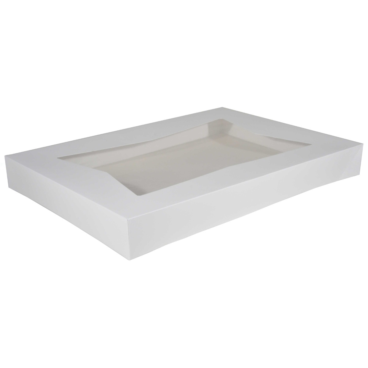 Southern Champion Tray White Full Sheet Auto Window Cake Box Top , 26.5 x 18.63 x 3 inch -- 50 per case