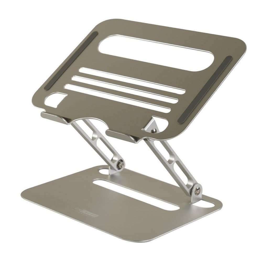 Uncaged Ergonomics Anodized Aluminum Sliver RISE Adjustable Laptop Desk Stand