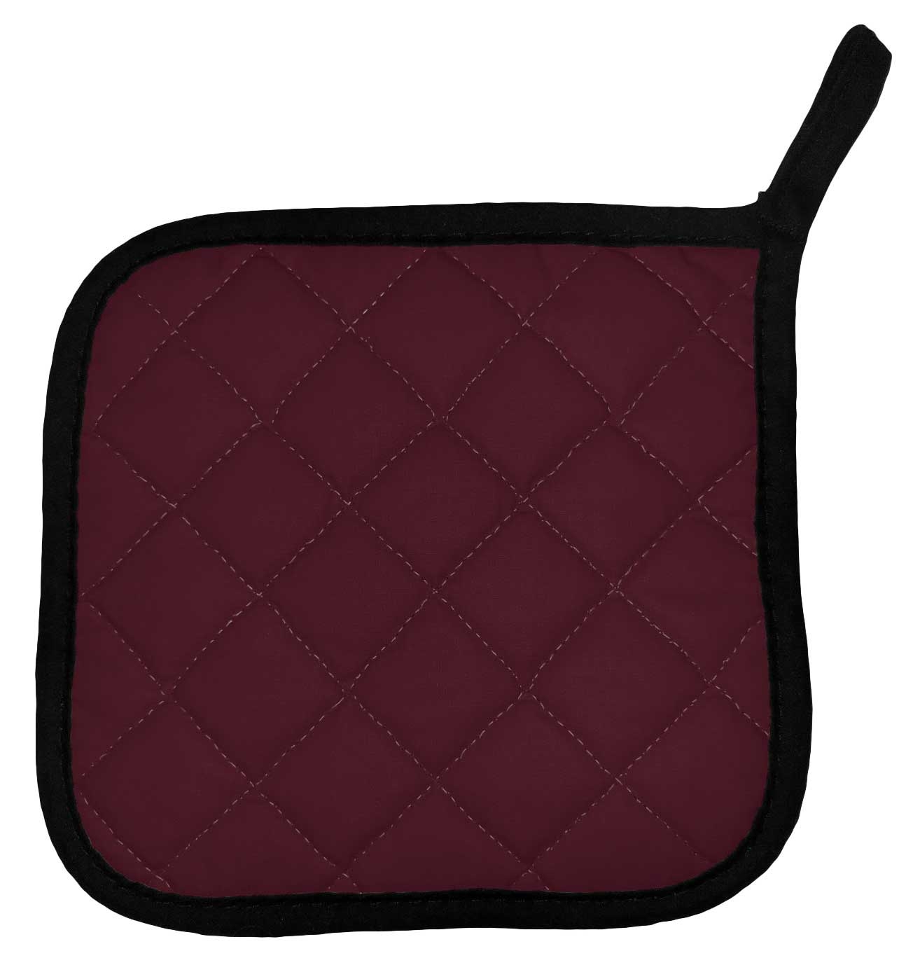 Intedge Burgundy Poly/Cotton Pot Holder, 8 x 8 inch 
