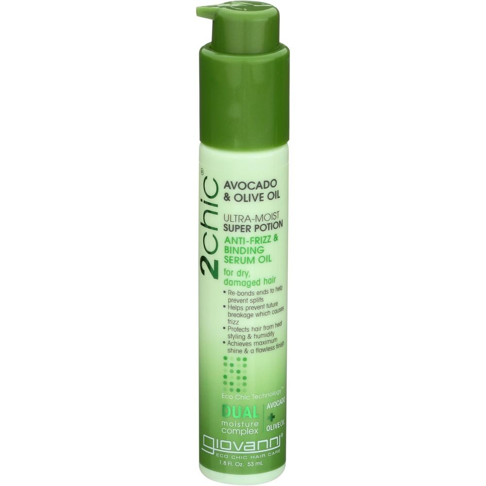 Giovanni 2chic Ultra Moist Super Potion Anti Frizz Binding Serum Oil, 2.75 Ounce -- 3 per case
