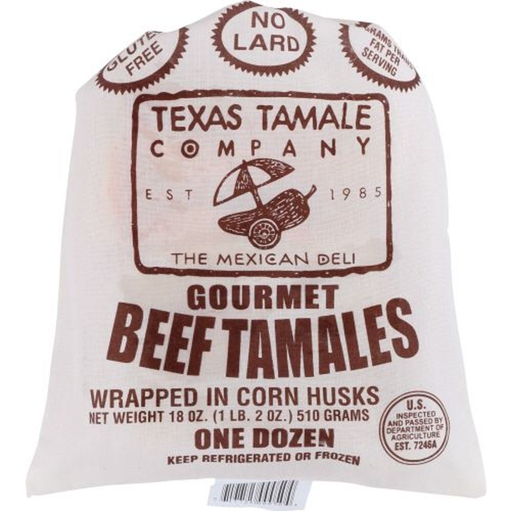 Texas Tamale Beef Tamale, 18 Ounce -- 8 per case