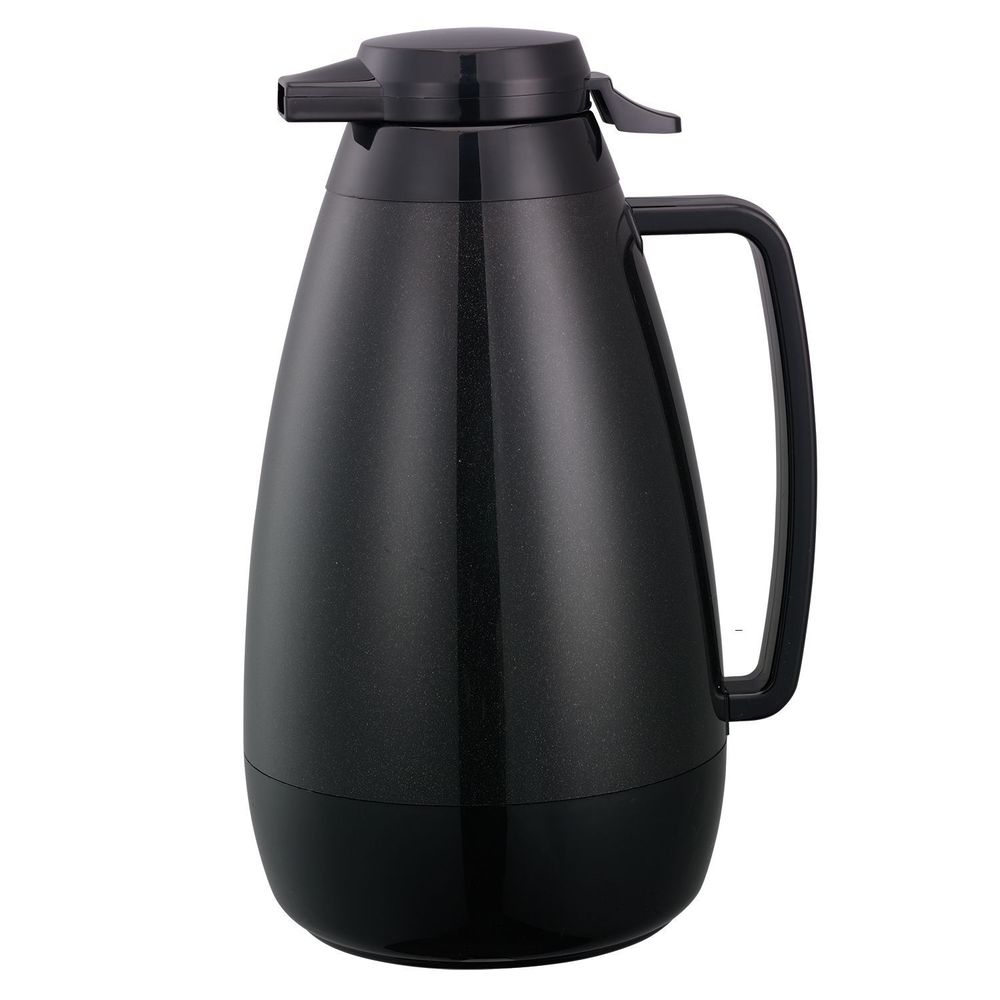 Service Ideas Thermo-Serv Metallic Black Finish Foam Insulated Server with Push Button Lid, 2 Liter Capacity