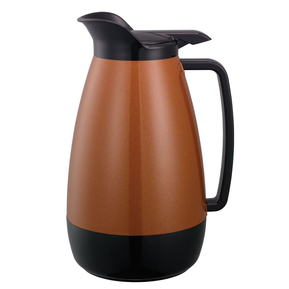 Service Ideas Thermo Serv Metallic Copper and Black Finish Foam Insulated Server with Flip Top Lid, 2 Liter Capacity