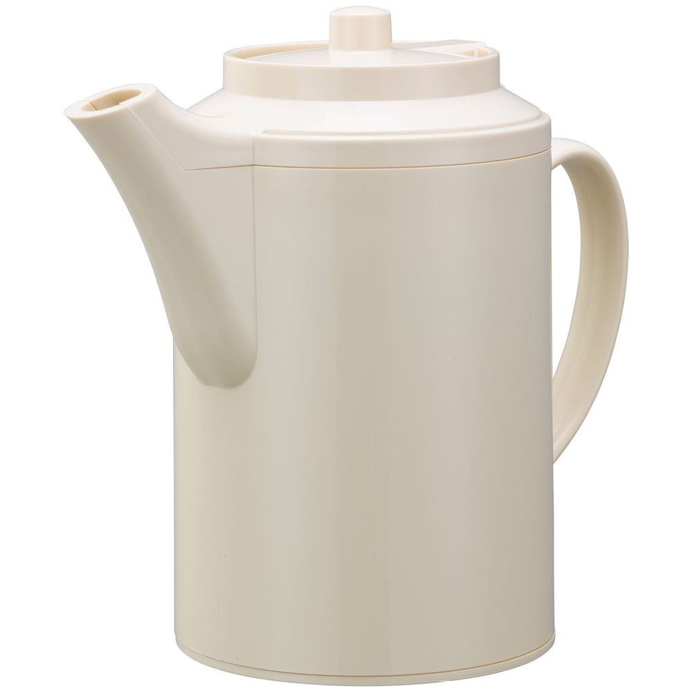 Service Ideas Plastic Almond Double Wall Teapot without Tether, 16 Ounce Capacity -- 6 per case