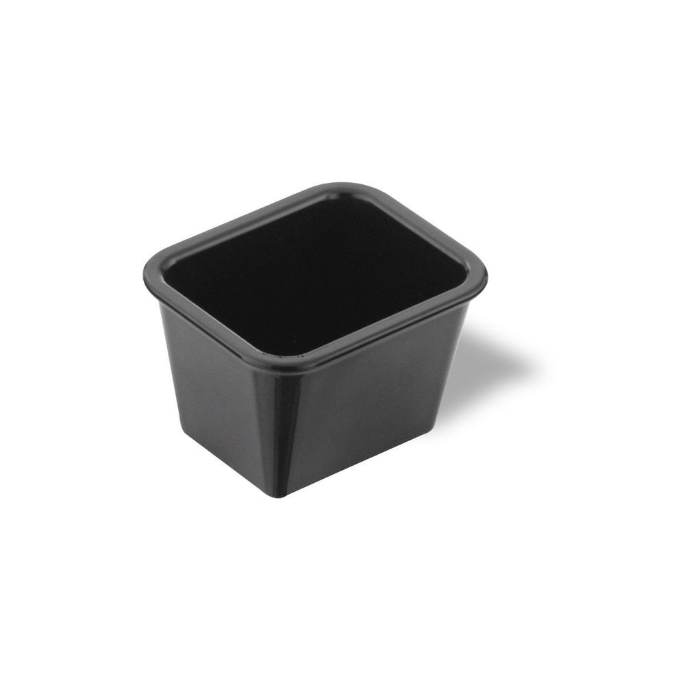 Service Ideas Black Plastic Sugar Packet Holder, 2.5 inch Width x 3.5 inch Height -- 12 per case