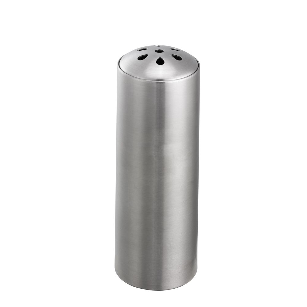 Service Ideas Stainless Steel Brushed Finish Unprinted Teardrop Top Condiment Shaker, 6 Ounce Capacity