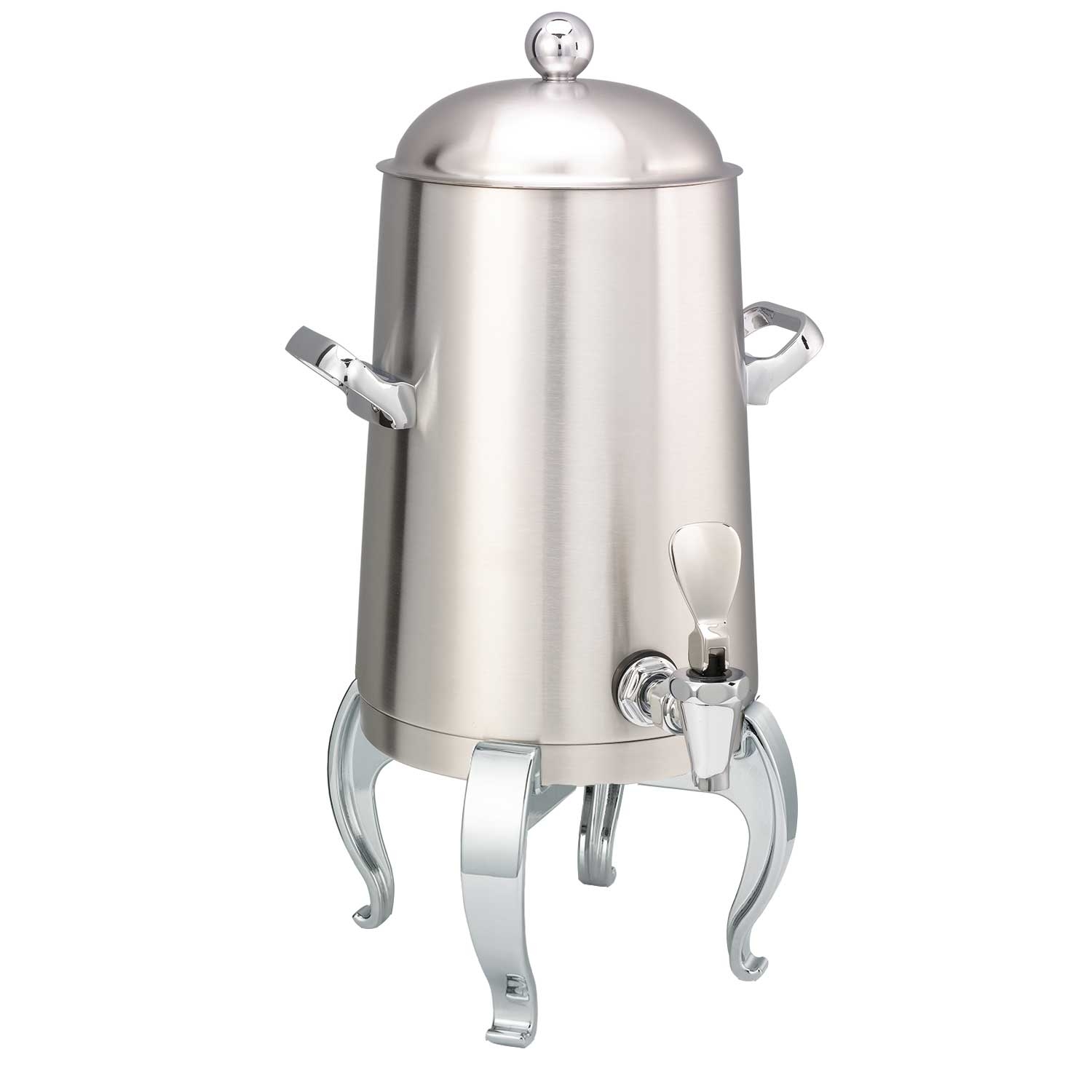 Service Ideas Flame Free Thermo-Urn Brushed Stainless Regal Style Vacuum Insulated Urn, 1.5 Gallon Capacity