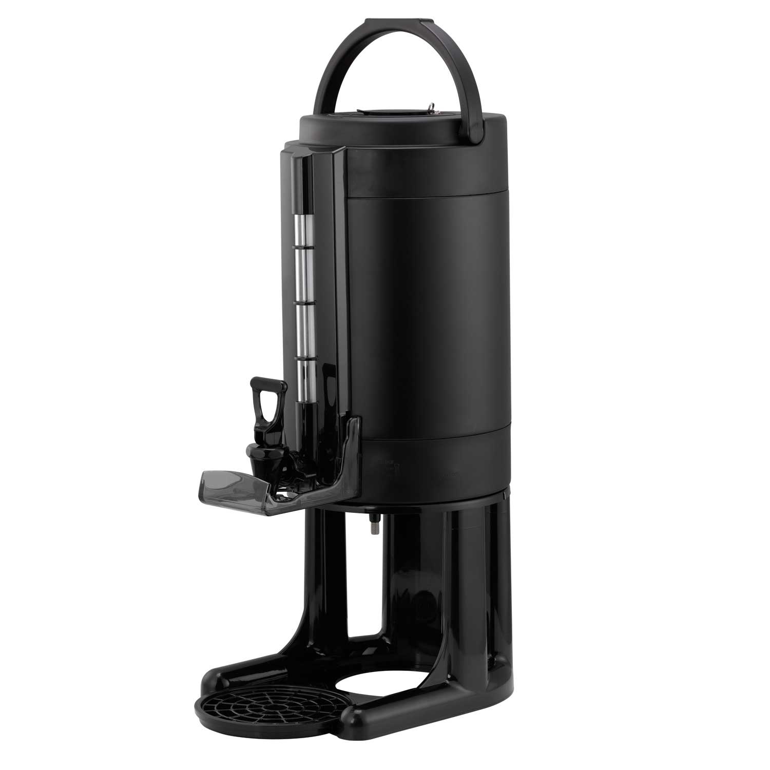 Service Ideas Black Universal Stainless Thermal Vacuum Insulated Dispenser, 1.5 Gallon Capacity