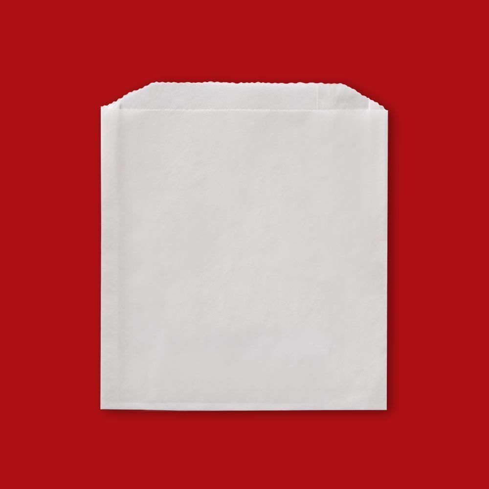 Fischer Plain Grease Resistant Sandwich Bag, 6 x 3/4 x 6 1/2 inch -- 2000 per case.