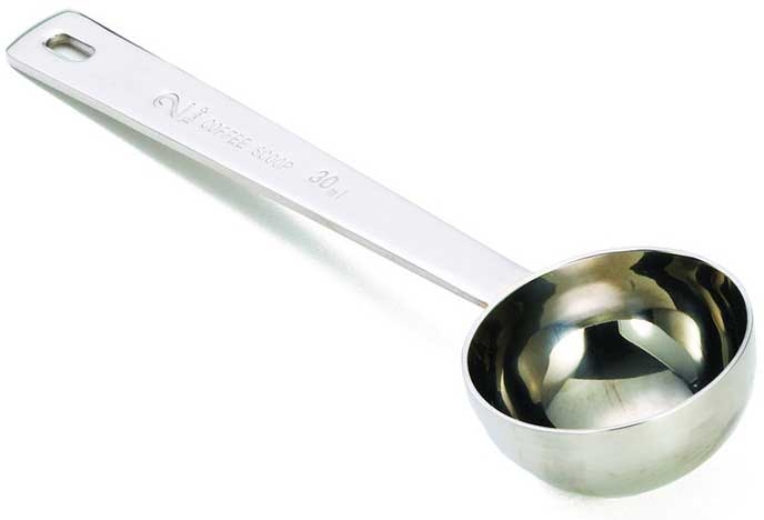 Tablecraft Stainless Steel 2 Tablespoon Coffee Scoop, 1.75 X 1.125 X 6.325 Inch