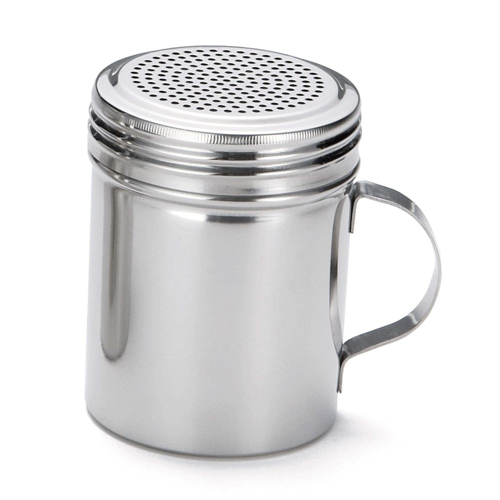 Tablecraft Stainless Steel Dredge with Handle, 10 Ounce Capacity