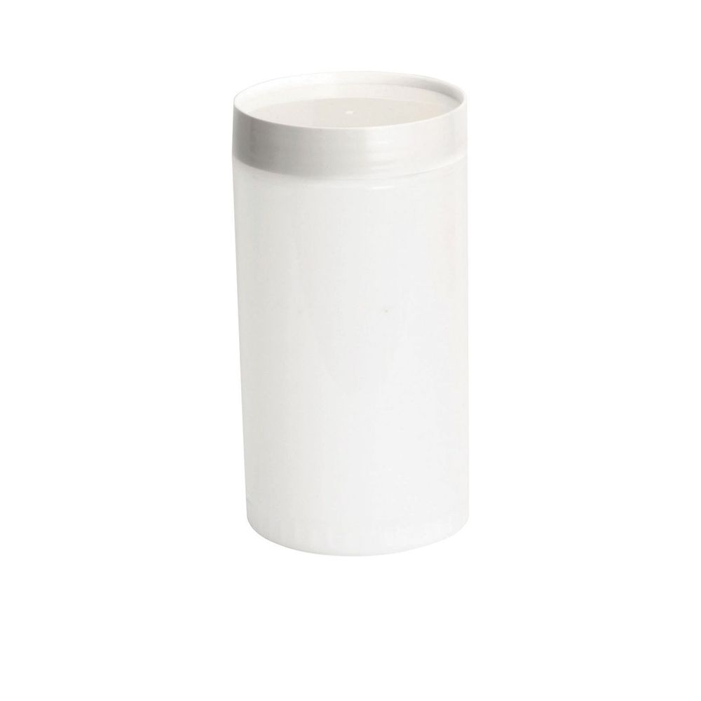 Tablecraft PourMaster High Density Polyethylene White 1 Quart Backup Mix Bottle, 3.625 x 3.625 x 6.75 inch -- 12 per case