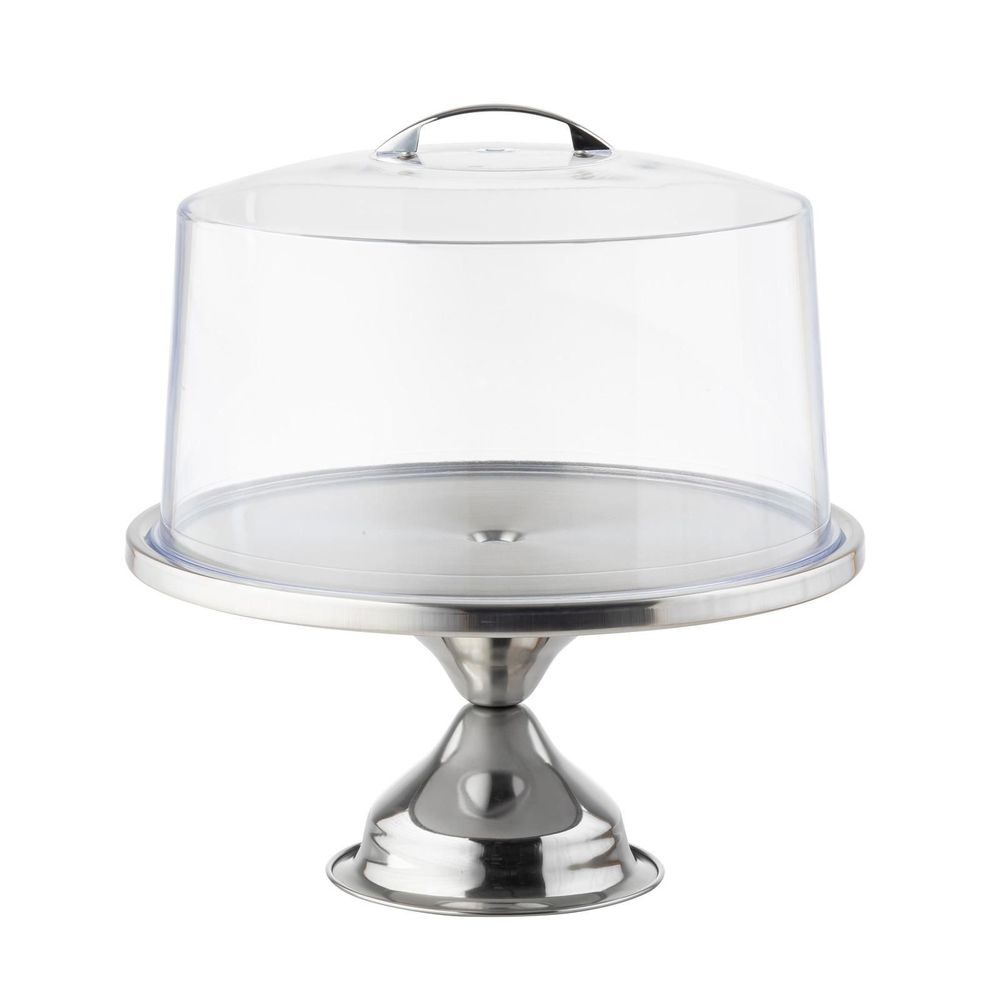 Tablecraft Cake Stand with Cover Set - Combo Pack, 13 x 13 x 13.75 inch