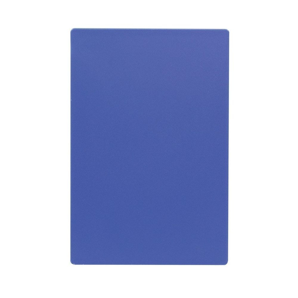 Tablecraft Blue Polyethylene Rectangular Cutting Board, 18 x 12 x 0.5 inch