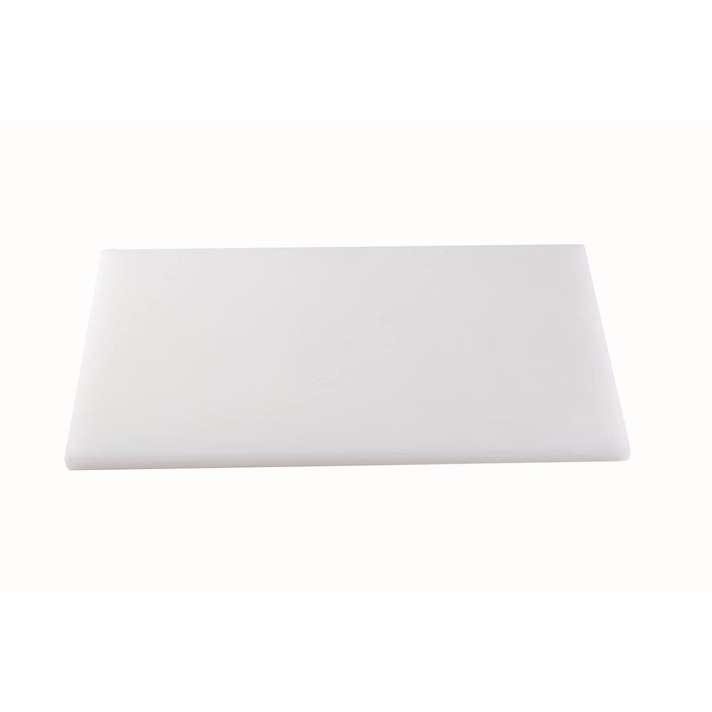 Tablecraft Polyethylene White Rectangular Cutting Board, 20 x 15 x 0.5 inch